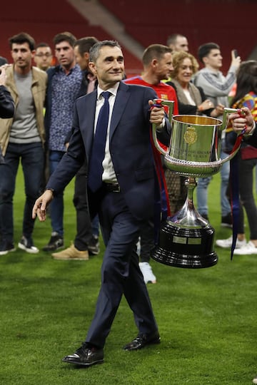 El 21 de abril de 2018 se alzó con la Copa del Rey tras vencer en la final al Sevilla por 5-0. 