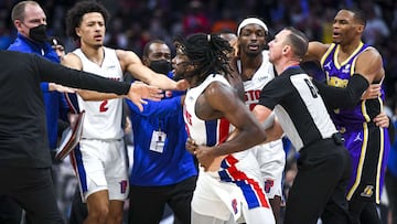 Lebron James was ejected from the Lakers vs Pistons game after hitting Isaiah Stewart in the face. Anthony Davis defends the LA star, &ldquo;he isn&rsquo;t a dirty guy&rdquo;