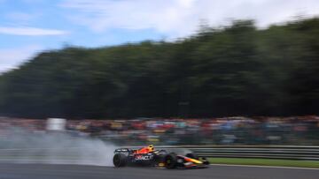 Checo Pérez sucumbe en la carrera sprint del GP de Bélgica 