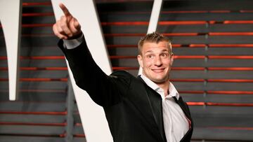 FILE PHOTO: NFL football player Rob Gronkowski arrives at the Vanity Fair Oscar Party in Beverly Hills, California February 28, 2016.  REUTERS/Danny Moloshok/File Photo