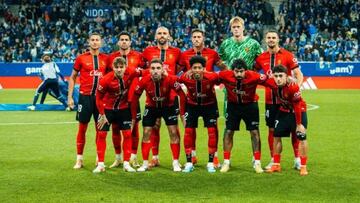 Alineación del Mallorca en Oviedo.