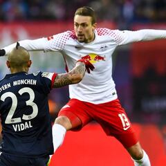 Leipzig cortó la racha invicta del Bayern de Arturo Vidal