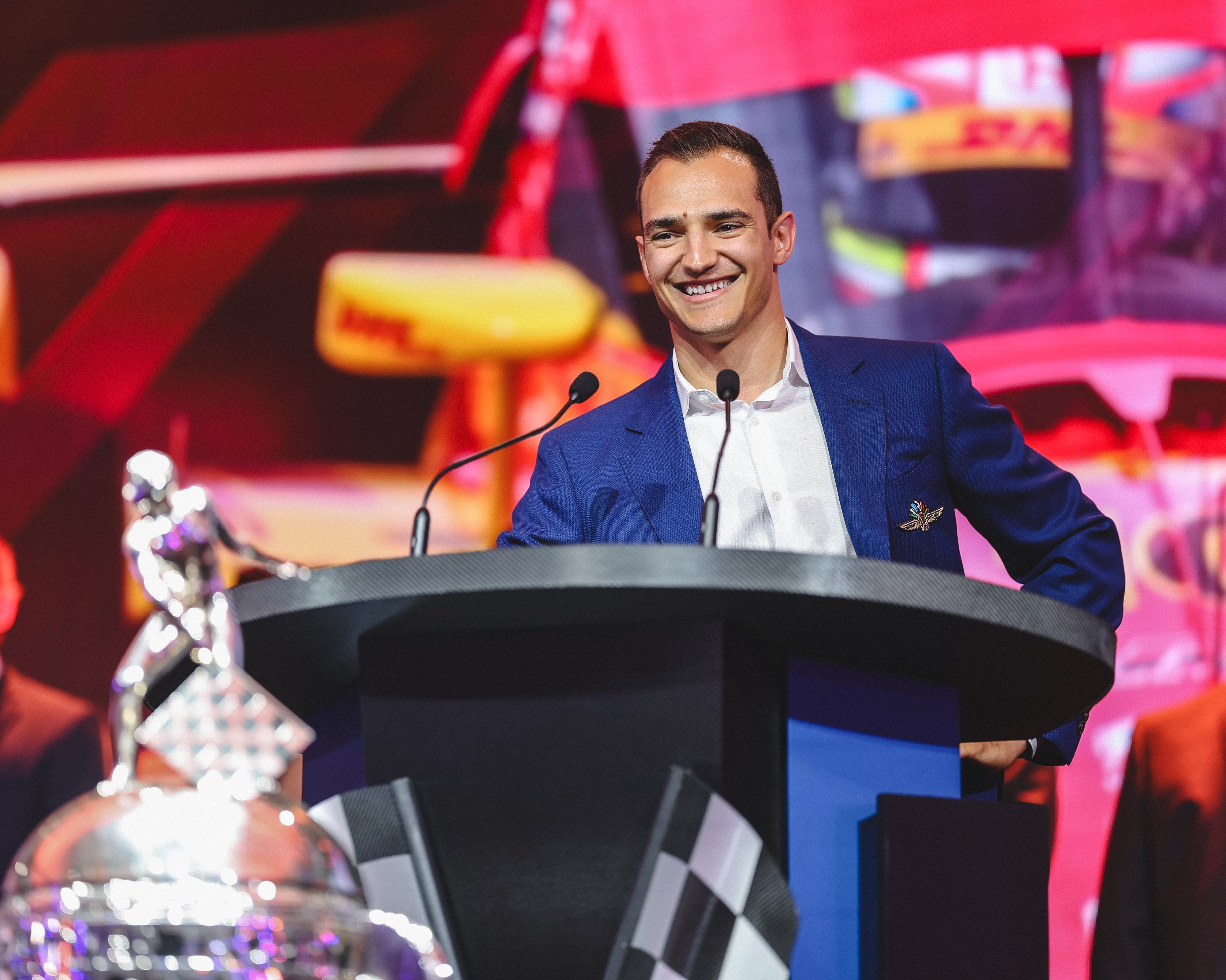 Álex Palou, en la gala posterior a las 500 Millas de Indianápolis.