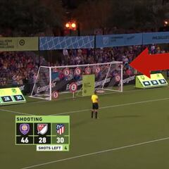 El golpeo perfecto: Joao Félix, destrozando la señal del '10', la máxima puntuación posible