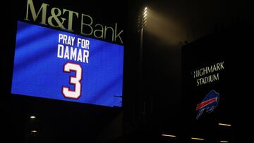 ORCHARD PARK, NY - JANUARY 03: Buffalo Bills fans attend a candlelight prayer vigil for player Damar Hamlin at Highmark Stadium on January 3, 2023 in Orchard Park, New York. Hamlin collapsed after making a tackle last night on Monday Night Football.   Timothy T Ludwig/Getty Images/AFP (Photo by Timothy T Ludwig / GETTY IMAGES NORTH AMERICA / Getty Images via AFP)