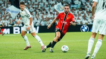 Sergi Darder, centrocampista del Real Mallorca en el Bernabéu contra el Real Madrid.