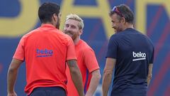 Confianza en los cracks. Luis Enrique sabe que el momento de forma de Messi y Luis Su&aacute;rez es la mejor baza para alzar otra copa.
 