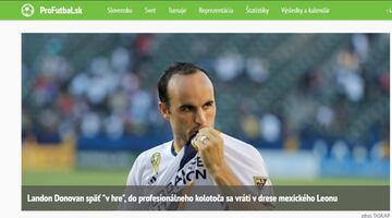 Medios en Eslovaquia también se mostraron sorprendidos por la decisión de Donovan