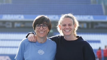 Sara Monforte e Irene Ferreras, entrenadoras del Espanyol y el Granada, de Liga F, respectivamente.