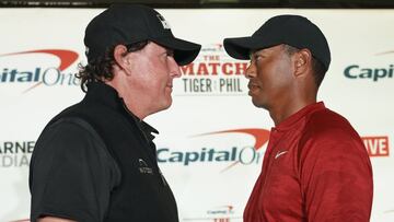 Tiger Woods - Mickelson por nueve millones de dólares: TV, horario y dónde ver online