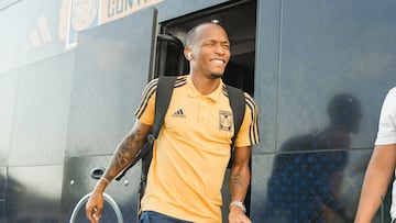 Luis Quinones of Tigres during the game Mazatlan FC vs Tigres UANL, corresponding to Round 10 of the Torneo Apertura 2023 of the Liga BBVA MX, at El Kraken Stadium, on September 30, 2023.
<br><br>
Luis Quinones de Tigres durante el partido Mazatlan FC vs Tigres UANL, correspondiente a la Jornada 10 del Torneo Apertura 2023 de la Liga BBVA MX, en el Estadio El Kraken, el 30 de Septiembre de 2023.
