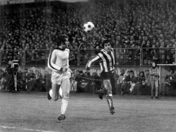 Atlético XI vs Brugge. 1 March 1978: Reina; Marcelino, Pereira, Eusebio, Ruiz (Aguilar 50); Leal, Leivinha, Marcial, Alberto; Rubén Cano and Ayala.