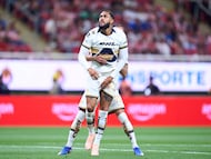 during the 13th round match between Guadalajara and Pumas UNAM as part of the Liga BBVA MX Varonil, Torneo Clausura 2026 at Akron Stadium, on April 05, 2026 in Guadalajara, Jalisco, Mexico.