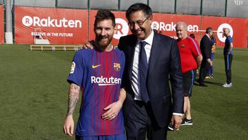 Messi con Bartomeu.