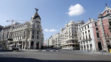 Detenido el hombre que se atrincheró tras amenazar con causar una explosión en la Gran Vía de Madrid