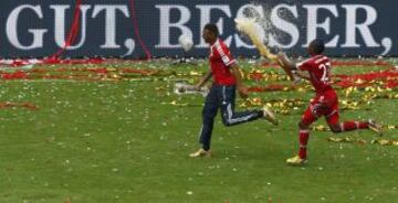 El Bayern celebra el título de campeón de la Bundesliga