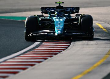 Fernando Alonso durante la carrera del Gran Premio de Hungr¨ªa de F¨®rmula 1 disputado en el circuito de Hungaroring.
