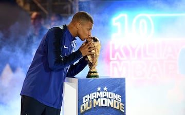 Mbappé's France beat Croatia in the 2018 World Cup final.