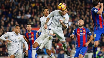 Gol de Sergio Ramos en el cl&aacute;sico ante Barcelona