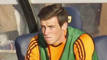 Bale, en el banquillo en Vigo.