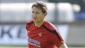 <b>BAJO CONTROL. </b>Montanier, antes de iniciar un entrenamiento.