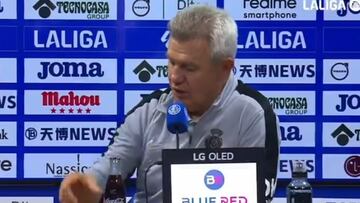 Javier Aguirre, entrenador del Mallorca tras ganar en Getafe por 1-2 en su último partido como técnico mallorquinista en la última jornada de la temporada 23-24.