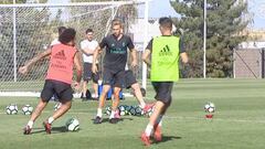 Marcelo completa todo el entrenamiento con el grupo