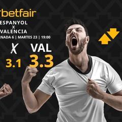 RCD Espanyol vs. Valencia CF: horario, dónde ver, pronósticos y clasificación