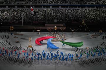 Actuaciones durante la ceremonia de inauguración. 