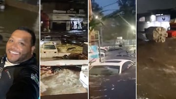 ¡Bajo el agua! Autos son arrastrados por las corrientes que dejaron las lluvias en Guadalajara