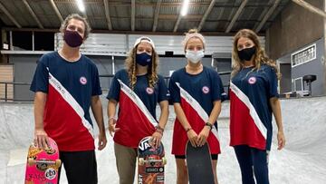 En Brasil y con una leyenda: así se prepara la selección chilena de skate para Tokio 2020