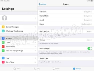 WhatsApp en iPad: pantalla dividida, rediseño UI, apuntarse a la Beta
