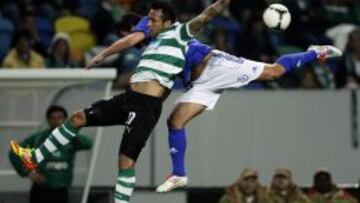 Jeffren, en un partido con el Sporting de Portugal.