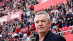 El entrenador del Mallorca, Javier Aguirre, durante el partido de LaLiga Santander contra el Atlético de Madrid.