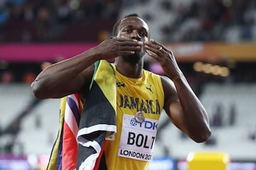 El jamaiquino quedó tercero en la final de los 100m del Mundial de Atletismo Londres 2017 y dio fin a su carrera llena de éxitos.