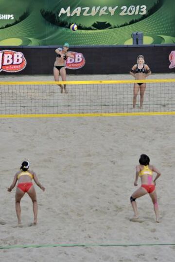 Quinta ronda del Campeonato del Mundo de Voley Playa celebrado en Polonia.