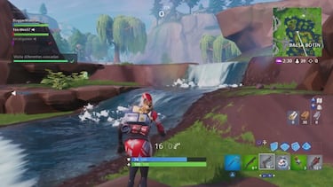 Desafío Fortnite Tiempo Extra - ¿Dónde encontrar las cascadas?