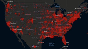 Estados Unidos sigue siendo el país con más casos positivos por coronavirus en todo el mundo y los contagios por cada estado, continúan a la alza.