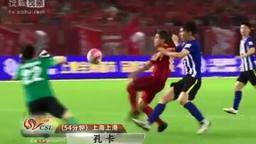 El último partido de Conca: golazo y lesión en segundos