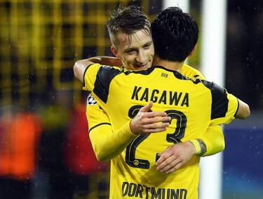 Reus, radiant after hitting a hat trick on his return