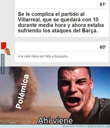 Los mejores memes del Villarreal-Barcelona