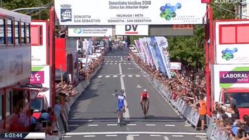 Resumen de Cl¨¢sica de San Sebasti¨¢n 2018: Alaphilippe se impone; Landa y Bernal, ca¨ªdos