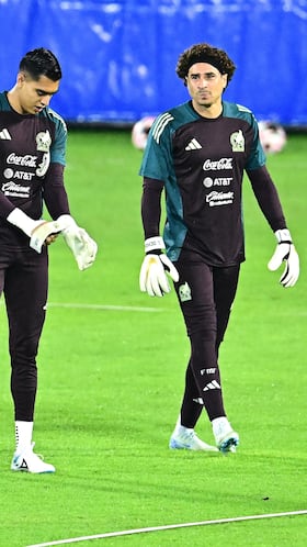 Luis Malagon, Jose Rangel, Guillermo Ochoa during the Training Session of the Mexican National Team (Mexico), prior to the first leg of the Quarterfinals against Honduras of the Concacaf Nations League 2024-2025, at Francisco Morazan Stadium in San Pedro Sula, on November 14, 2024.