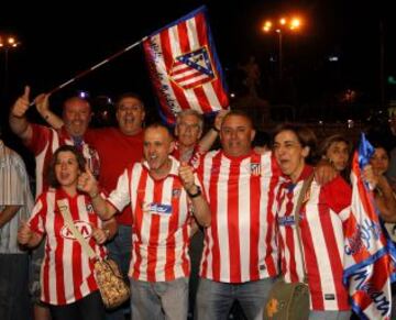 La celebración en la plaza de Neptuno