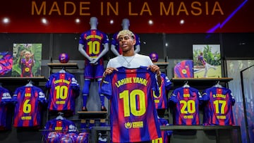 Lamine, el día de su renovación