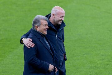 Jordi Cruyff y Laporta.