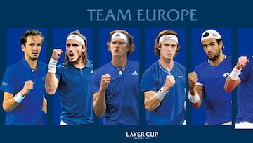 Team Europe de la Laver Cup 2021.