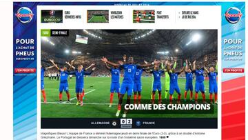 La prensa compara a Griezmann con Platini