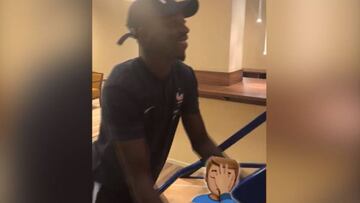 Dembélé muestra su mala precisión en el básquetbol