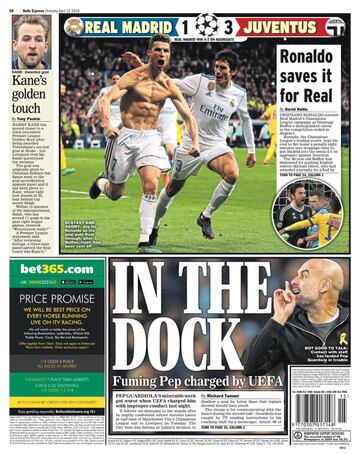 Daily Express: "Cristiano salva al Real"